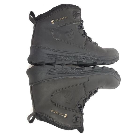 Rocawear Roland Boots Size 10 Black Lace Up Faux Leather​​ main image 7